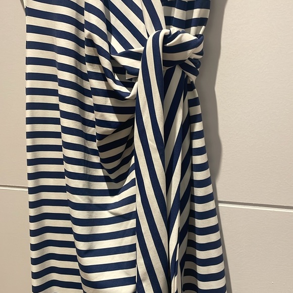 J. McLaughlin Elora Dress XS | Navy White Stripe | Catalina Cloth | $218 Retail - Picture 8 of 9